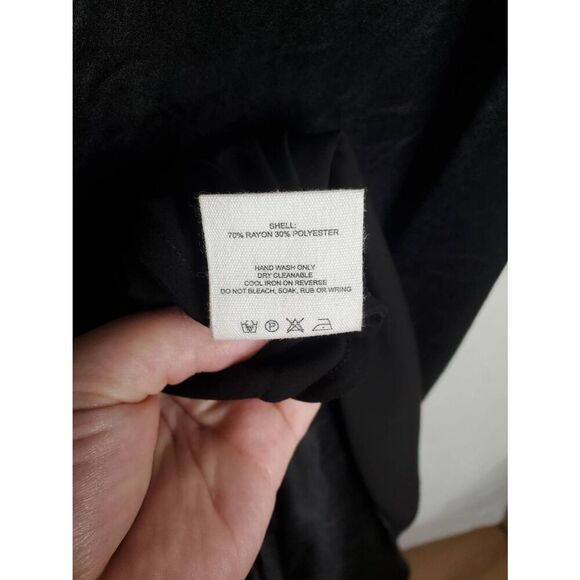 Rumored Diamond Rhinestone Satin Keyhole Slip Maxi Dress Black Cocktail Evening - Picture 9 of 10